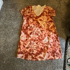 Peach Love California tie dye dress